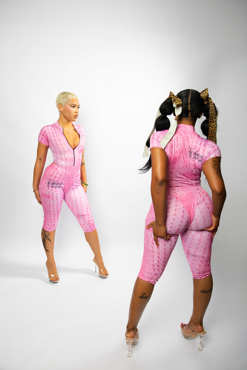 piink exclusive croc print choii$ii outfit